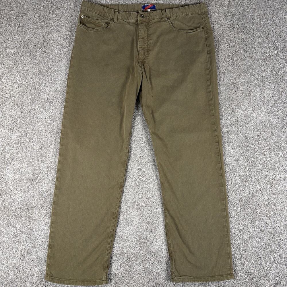 Best Made 5 Pocket Pants Men 38x32 Dark Olive Japanese Cotton Huckberry